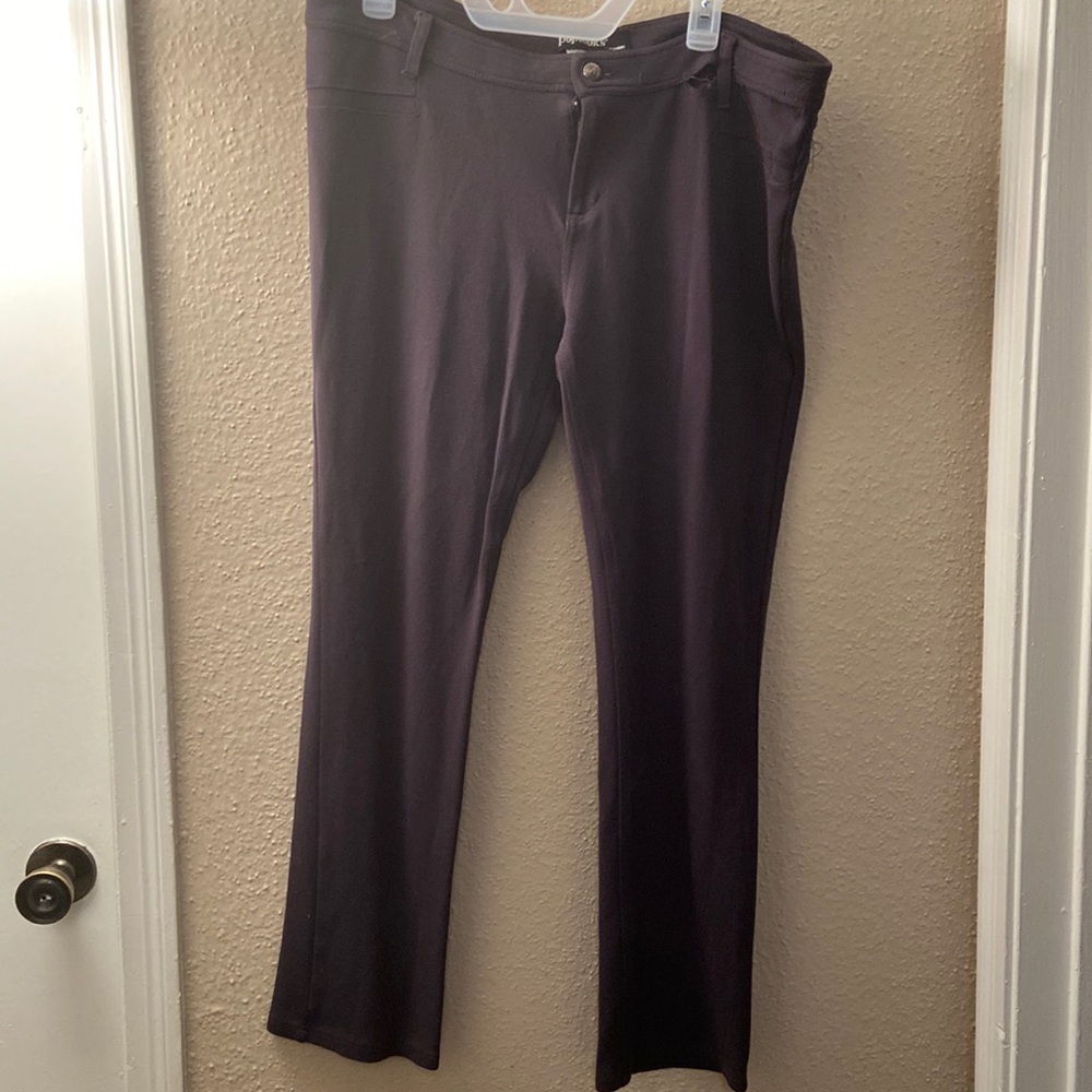 Fairly worn, Poplooks stretchy dark gray pants, Size 2XL